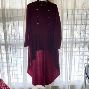 Mock-neck high low top!